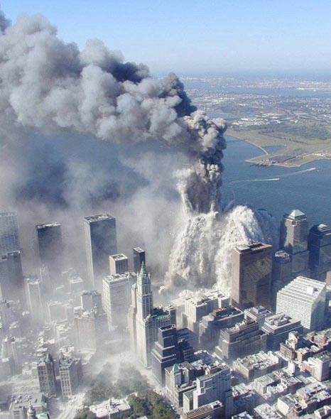 资料图片：美国空军拍摄的9.11图片