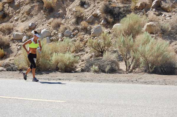 The 135-mile World Championship event featured a new route based in the town of Lone Pine, and it did not pass through Death Valley National Park this year, due to a recent ban on athletic events there. 