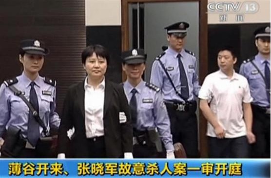 薄谷开来、张晓军故意杀人案一审开庭